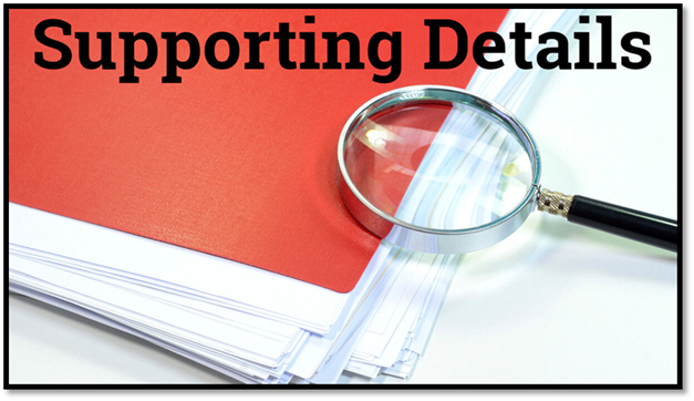 supporting details
