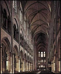 Photograph:Figure 1: Majestic overall aesthetic quality of a Gothic interior: nave and choir, cathedral of Notre Dame, Paris, 1163-c. 1200.