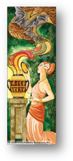Art Pandora was the first woman on Earth according to ancient Greek mythology. When she opened a jar 