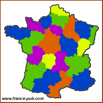 regional map of France