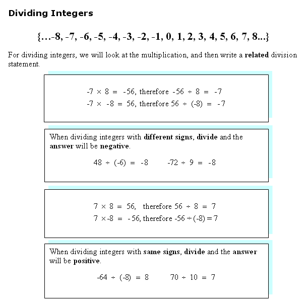 INTEGERS