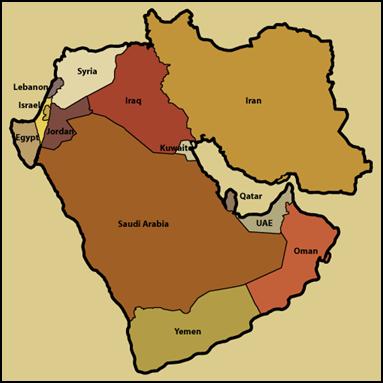 Middle East map