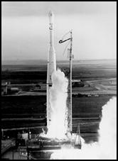 TIROS I blasts off aboard a Thor-Able rocket on April 1, 1960, from  Florida. 