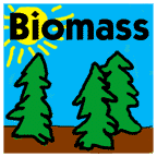 Biomass graphical logo.