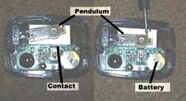 inside a pedometer