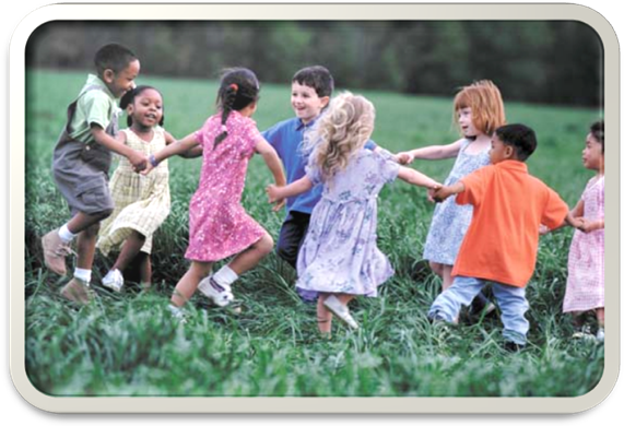 Photograph:Game playing teaches children that it can be fun to follow rules.