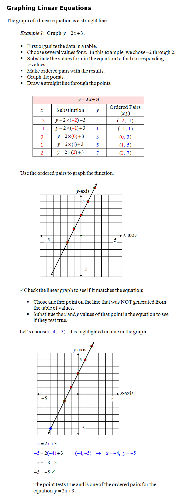 Linear Functions With Regard To Graphing Linear Functions Worksheet Answers