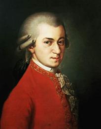 Photograph:Wolfgang Amadeus Mozart, oil on canvas by Barbara Krafft, 1819.