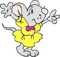 girl mouse cartoon