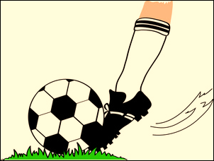 Image result for leg kicking ball